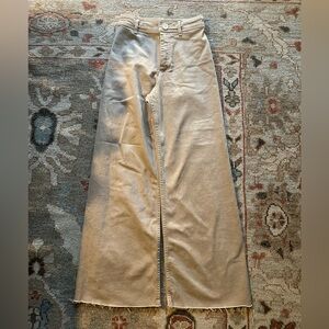 Zara Tan Wide-Leg Pants